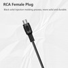 Bolvek 2 Pack RCA Female to Speaker Wire, RCA Female