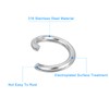 QUARKZMAN Pack of 100 Jump Rings Stainless Steel 10 mm