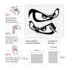 Quattroerre 15782 Pre-Cut Sticker for Car Diavolik, Silver, 10 x