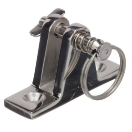 Seachoice Deck Hinge for Bimini Top, Removable Spring Loaded Pin, Stainess Steel