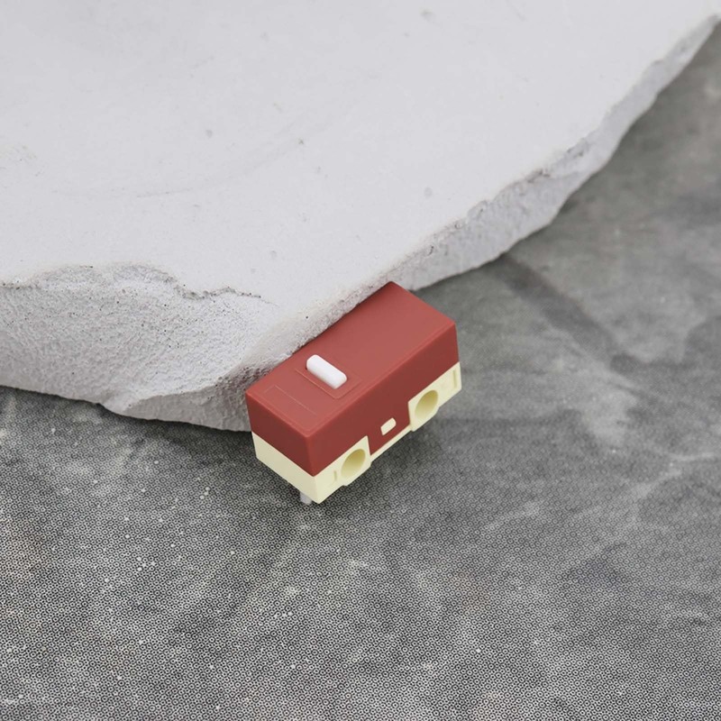 ECSiNG 6pcs Mouse Micro Switches Brown Shell White Dot 10