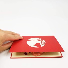 Heart Tree 3D Valentine's Day Card - Birthday Card, Anniversary Card, Mother's Day Card, Father's Day, Love Greeting Card | Pop Card Express (Heart Tree 3D Valentine's Day Card)