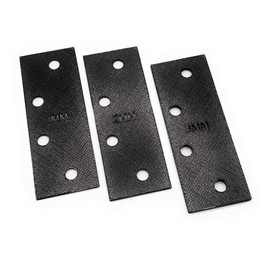 Door Hinge Shims (Set of 3) Hinge Spacer For Interior and Exterior Door Alignment - for 3.5", 4" and 4.5" Standard Hinges (Combo 1EA 1mm, 2mm, 3mm, Black, 4.5-inch)
