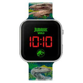 Jurassic World Boy's Digital Quartz Watch with Plastic Strap JRW4100