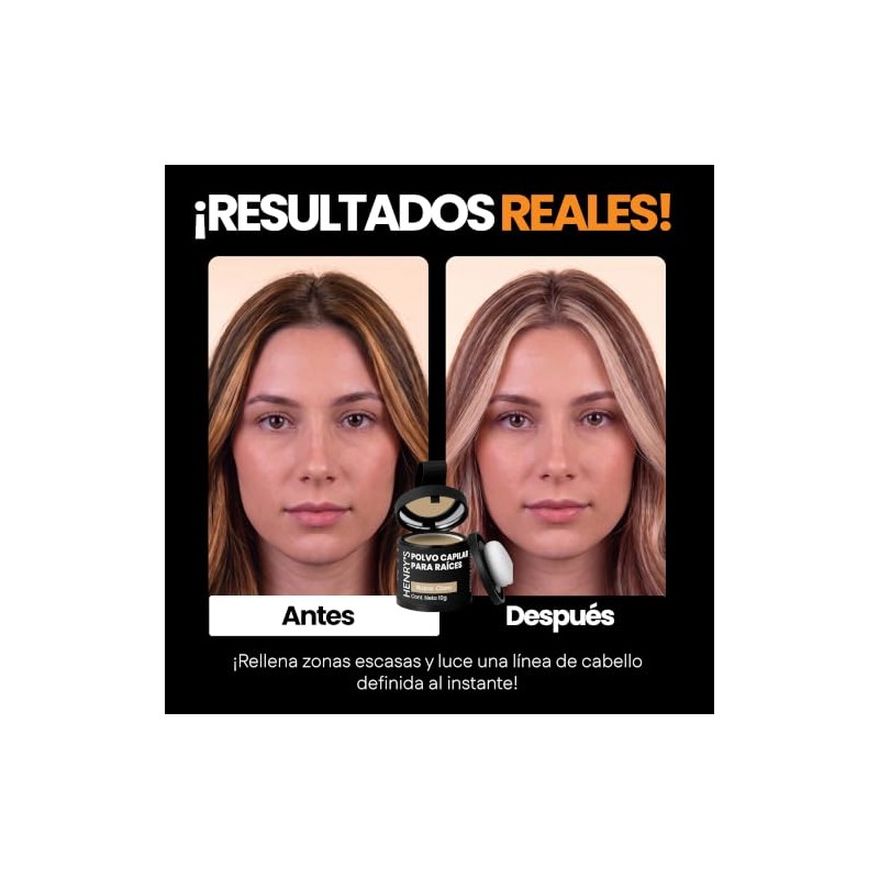 Henrys Polvo para Retocar Races Rubio Claro 10g, Define Lnea
