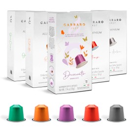 Carraro Coffee Capsules Variety Pack x50 - Compatible with Nespresso Original Line - Medium & Dark Roast
