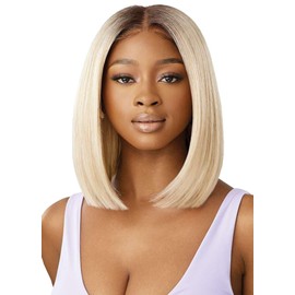Outre 100% Fully Hand-Tied Wig - Hhb-Natural Yaki 12" (Color:1 JET BLACK)
