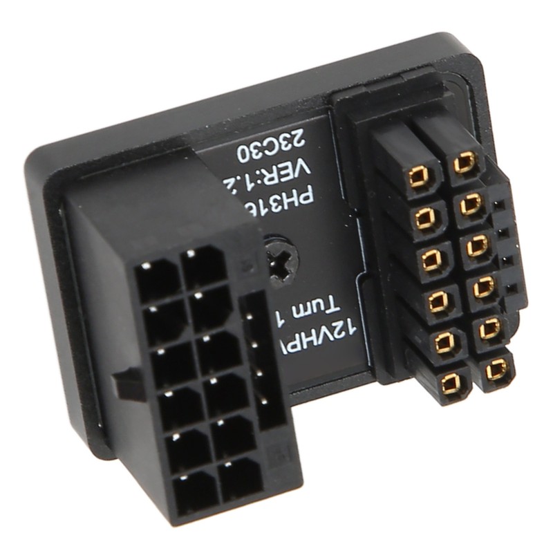 ATX 16Pin Male to 16pin Female 180 Degree Angled Adapter