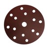 HOTCKB 50-Piece Sandpaper Discs Diameter 150 mm Velcro 15 Hole
