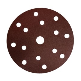 HOTCKB 50-Piece Sandpaper Discs Diameter 150 mm Velcro 15 Hole Random Orbital Sander Grit 150