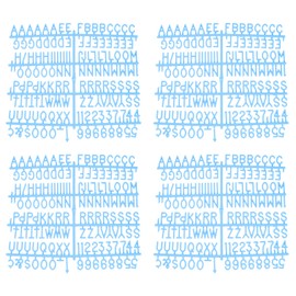 PATIKIL 3/4 Inch Letter Board Letters Only, 7 Pcs 1029 Felt Letters for Letter Boards Universal for Changeable Plastic Letter Board Message Board, Blue