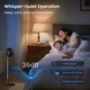 TriPole Portable Standing Fan, 8000mAh Rechargeable Oscillating Fan with Remote,