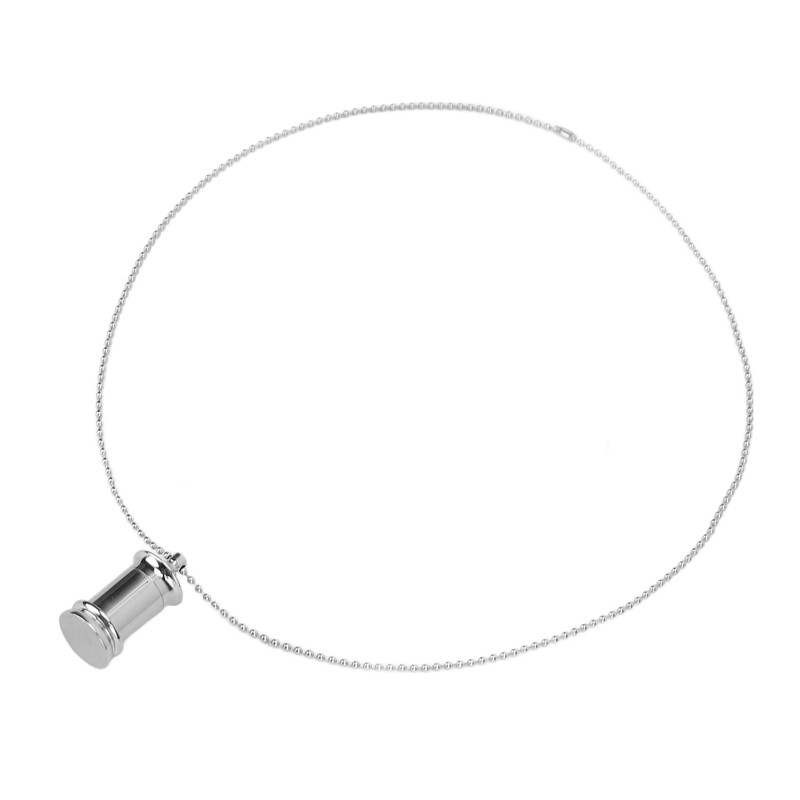 Ashes Necklace Perfume Pendant Pet Cremation Jewelry Titanium Steel Tower