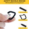 CADONO 30 PCS Cup Screw-in Hanger Hooks with Safety Buckle,