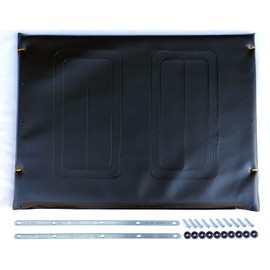 24 inch wheelchair seat replacement,Heavy-Duty wheelchair seat replacement 24x18,Vinyl Seat Upholstery,Embossed,Replacement parts, W/Hardware,Suitable for K7,Bariatric Sentra EC wheelchairs(1Ea,Black)