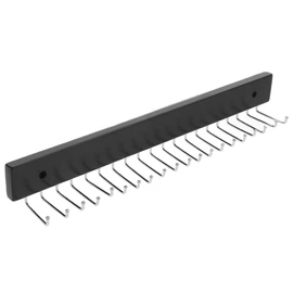 TOPBATHY Wandmontierter Krawattenhalter und Gürtelaufhänger, multifunktionaler Schal-Organizer mit 20 Haken, platzsparende Aufbewahrungslösung für Krawatten, Gürtel und Schals