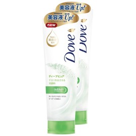 【まとめ買い】 Dove Deep Pure Face Wash 130g x 2 Pack