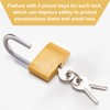 Kenning 16 Pcs Solid Keyed Alike Padlocks 0.98" Solid Brass