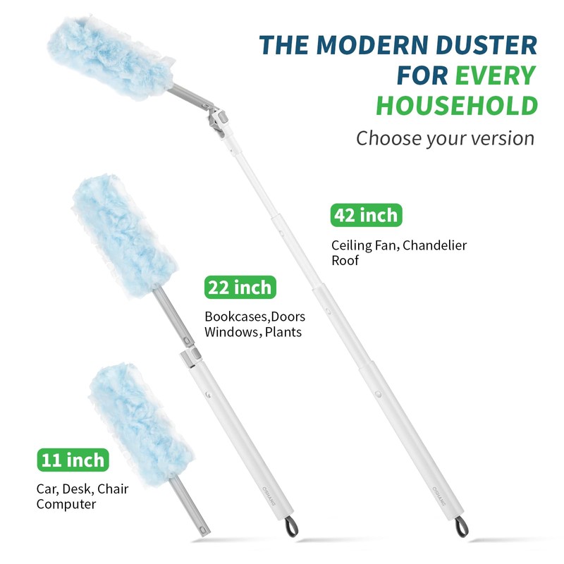 oshang Duster Heavy Duty 3.6 ft Extended Handle Dusting Kit