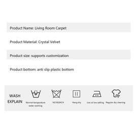 The living room rug is geometrically suitable for home use, the bedroom is covered with floor mats and the bedside rug is used as a floor mat, large rugs for (E, one size)