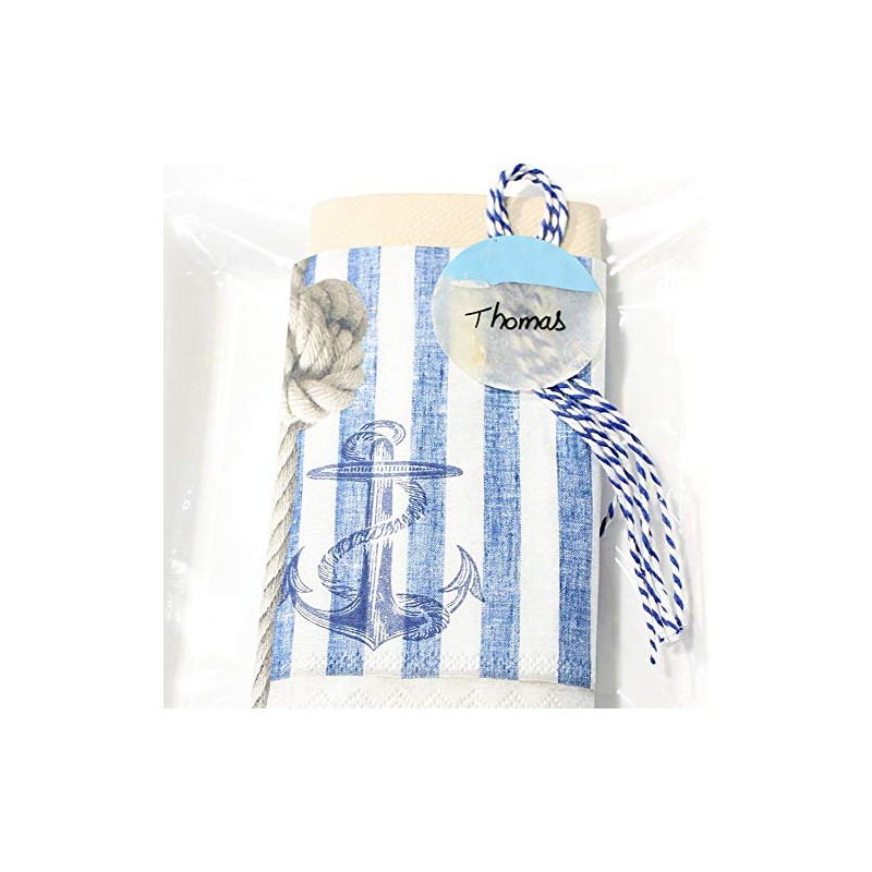 Ambiente Napkins Motif : Compass and rope - Compass +