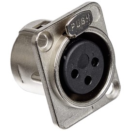 XLR SOCKET FEMALE, D Type