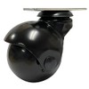 Ball Casters Black 2 Inch, Black Hooded, 360 Degree Swivel