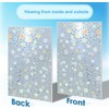 Bezavsgnl Stained Window Privacy Film 3D Rainbow Dazzling Bubble Pattern