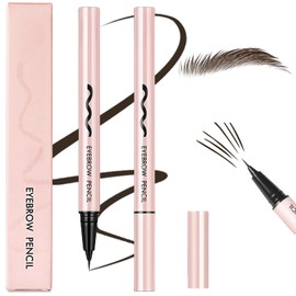 Magic Eyebrow Pencil & Brow Pen - Waterproof, Smudge-Proof & Transfer-Proof Eyebrow Pen for Natural Defined Brow Bencil (Brown)