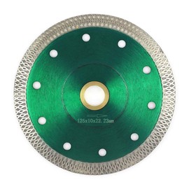 Porcelain-Blade 5 Inch, Tile-Blade Super Thin Ceramic Diamond Saw Blades for Grinder Tile Cutter with Adapter 7/8",20mm,5/8 Inch Abor