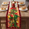 Meriviva Christmas Runners for Tables, Red Christmas Table Runner with