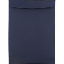 JAM PAPER 9 x 12 Open End Catalog Premium Envelopes - Navy Blue - 50/Pack