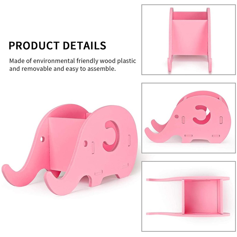 Roontin Pencil Holder For Desk Pretty Elephant Design Phone Holder