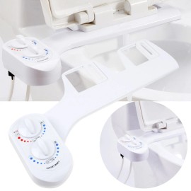 Bidet Toilet Attachment Hot Cold Fresh Water Non Electric Self Cleaning Nozzle