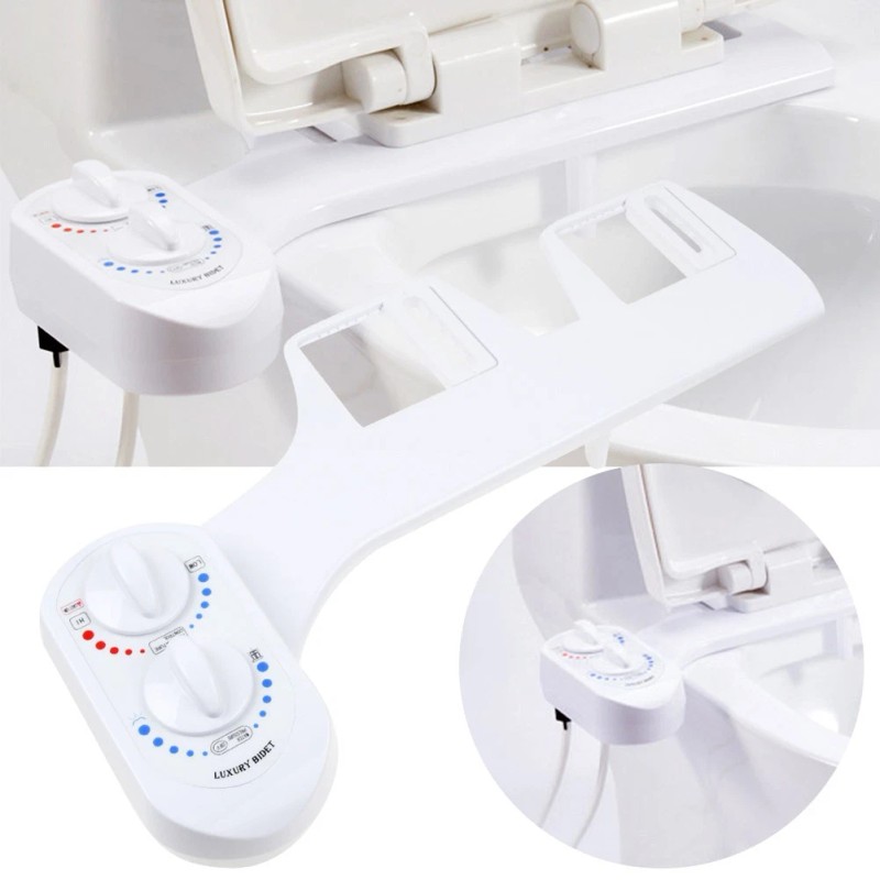 Bidet Toilet Attachment Hot Cold Fresh Water Non Electric Self