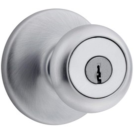 KWIKSET 94002-824 Mobile Home Entry Lockset, Satin Chrome