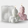 Goddess of Justice Candle Mold, Roman Blindfold Lady Bust Silicone