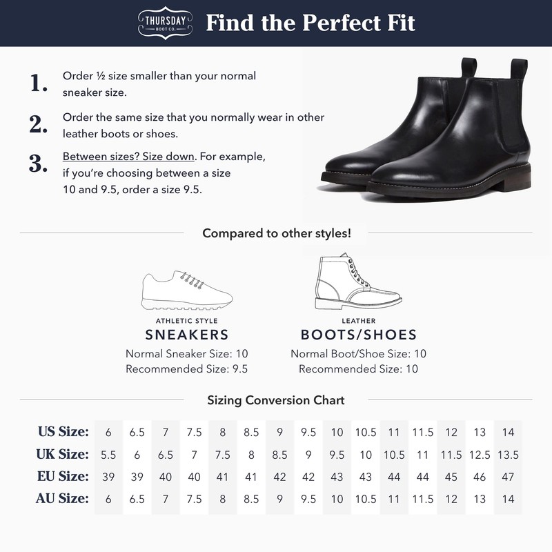 Thursday Boot Company Men's Duke Chelsea Leather Boot, Brown, 8