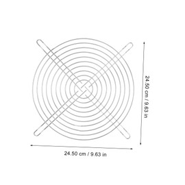 DOITOOL Cooling Fan Grille Exhaust Fans Guard Cover Mesh Louver Vent Grille Bathroom Protection for Exhaust Fan Kitchen for Computer Case Outdoor Round Protector Iron Silver