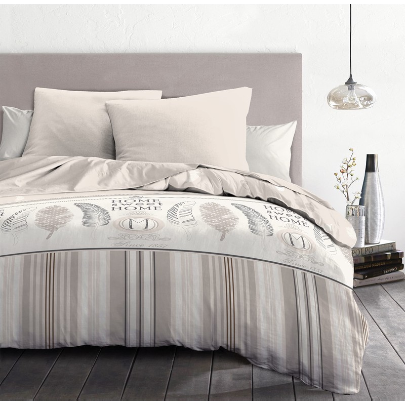 Duvet Cover Set, 140 x 200 cm, Home Sweet Home