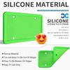 XCLPF Silicone Green License Plate Frame Covers 2 Pack- Front