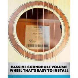 Journey Instruments Passive Soundhole Volume Wheel - EPA01 Passive Volume Wheel Add-on for Passive Pickups - Passive Soundhole Volume Wheel for Guitar Pickups