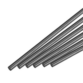 MECCANIXITY Carbon Fiber Rod, 7mm x 300mm for RC Car Airplane DIY Tool Wing Tube Quadcopter Arm, Pack of 6