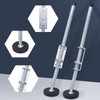 GDNTMU Ladder Leveler Pair with Engraved Anti-Slip Pattern Steel Pole