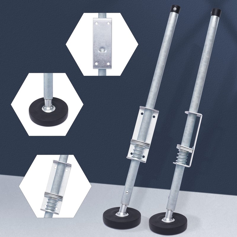 GDNTMU Ladder Leveler Pair with Engraved Anti-Slip Pattern Steel Pole