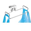 QUUPY Hanging Trash Bag Holder Stainless Steel,Large Stainless Steel Trash