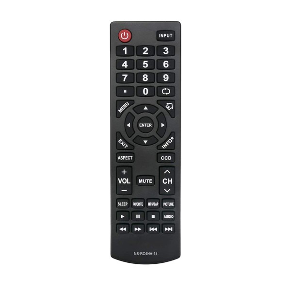 GHUST NS-RC4NA-14 Replacement Remote Control Universal for Insignia TV NS-19E310NA15