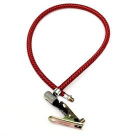 QOTSTEOS Bicycle Foot Air Pump, Tyre Hand Air Pump Inflator Extension Aid Replacement Hose, Portable Bicycle Pump Tube Rubber Tool for Bicycle Accessories (Red)