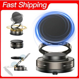 Yurnlv 360° Adjustable Vacuum Magnetic Phone Holder,Suction Cup Phone Mount for Magsafe, Portable Cell PhoneHolder for Car,Home & Travel,Car items