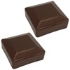 SKIR'CO Pack of 2 Fence Post Caps Square 70 x
